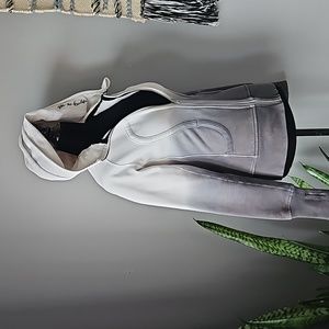 Lululemon Dip Dye Black White Ombre Scuba Hoodie